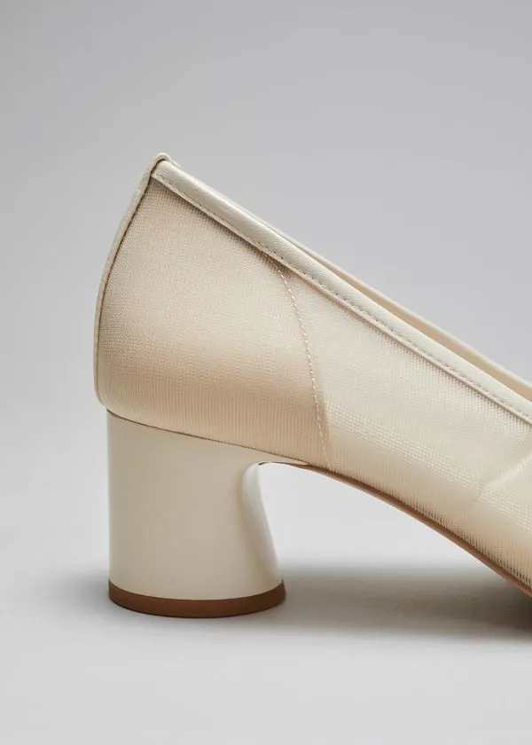 Women Pumps and Other Stories Soft BlockHeel Pumps White