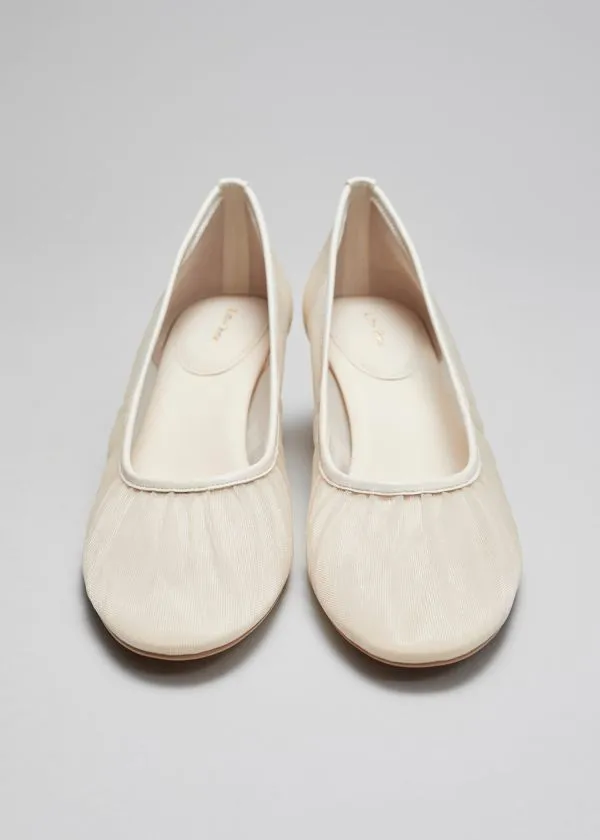 Women Pumps and Other Stories Soft BlockHeel Pumps White