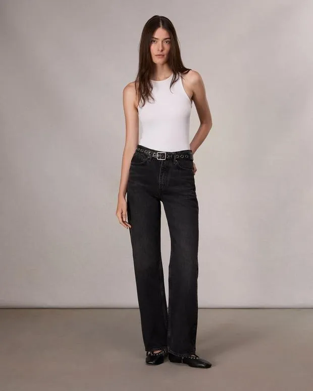 Women rag and bone Shea Relaxed Straight Jean Black Stone Straight and SlimJeans Women rag and bone Shea Relaxed Straight Jean Black Stone Straight and SlimJeans