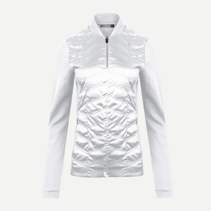 Women Retention HalfZip White KJUS Jackets and Vests