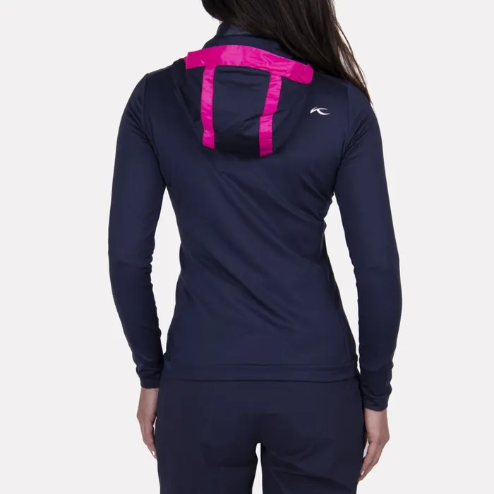 Women Retention Hooded Jacket Atlanta Blue KJUS Jackets and Vests