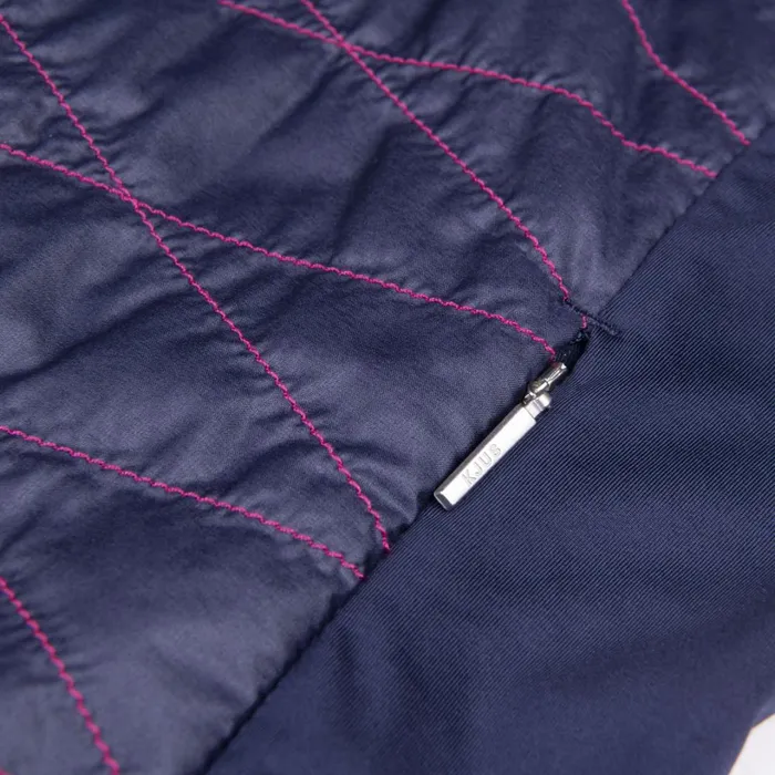 Women Retention Hooded Jacket Atlanta Blue KJUS Jackets and Vests