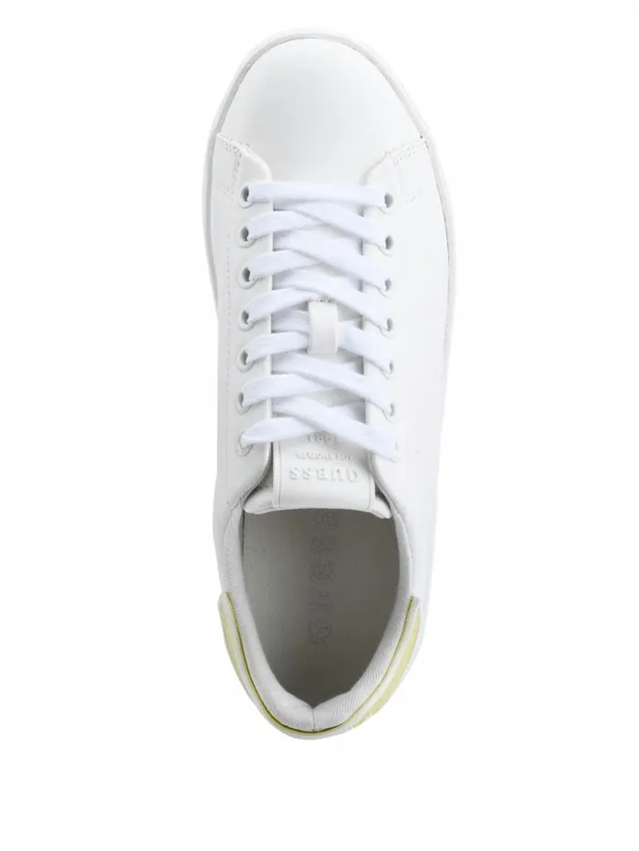 Women Rockies Pop Heel Sneakers Ivory Sneakers GUESS