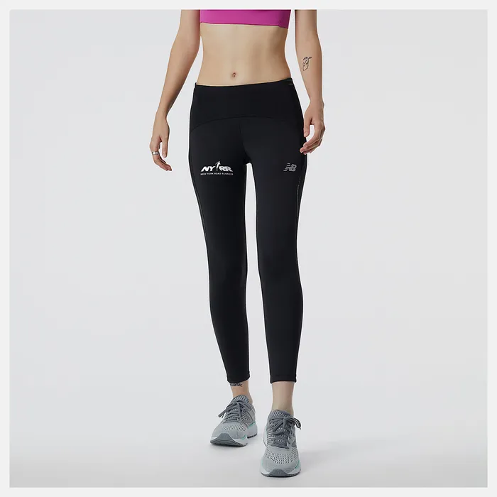 Women Run For Life Impact Run Crop BLACK Pants and Leggings New Balance