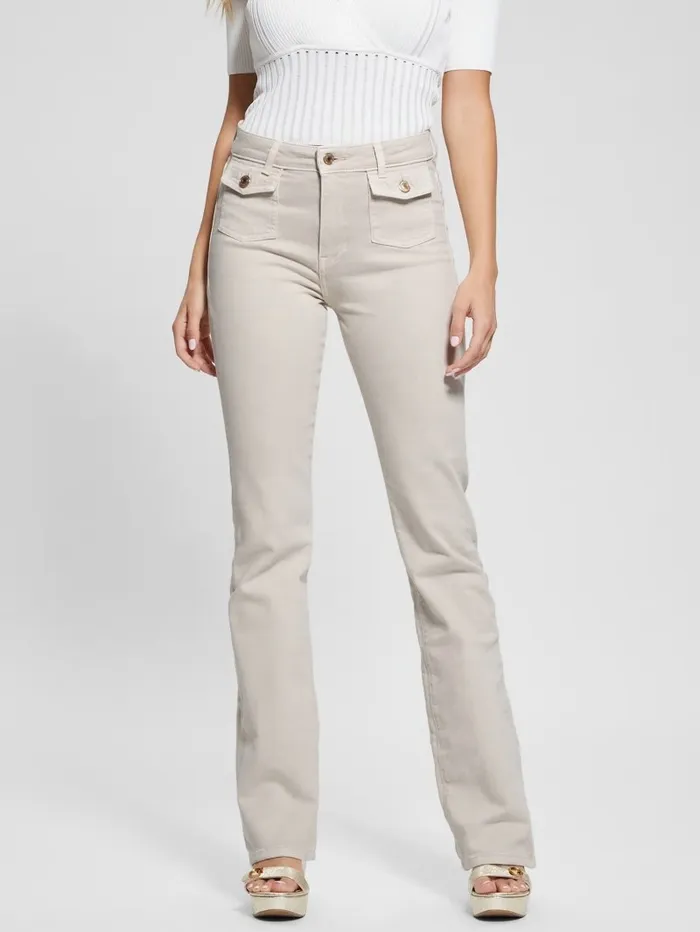 Women Sexy Flare Jeans Vanilla Blush Jeans and Denim GUESS