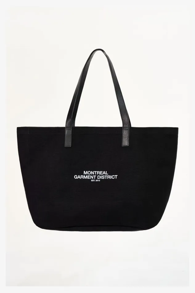 Women SHOPPER Canvas Tote Bag With Leather Straps Black LAMARQUE Bags Women SHOPPER Canvas Tote Bag With Leather Straps Black LAMARQUE Bags