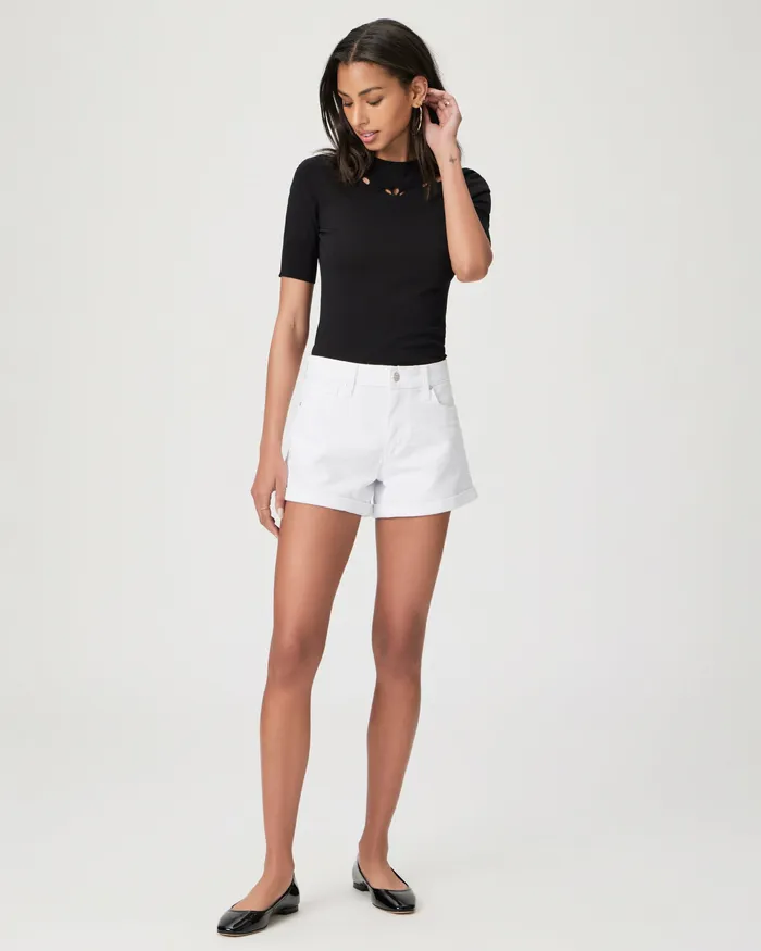Women Shorts PAIGE Dylan Short 8211 Lived In Crisp White
