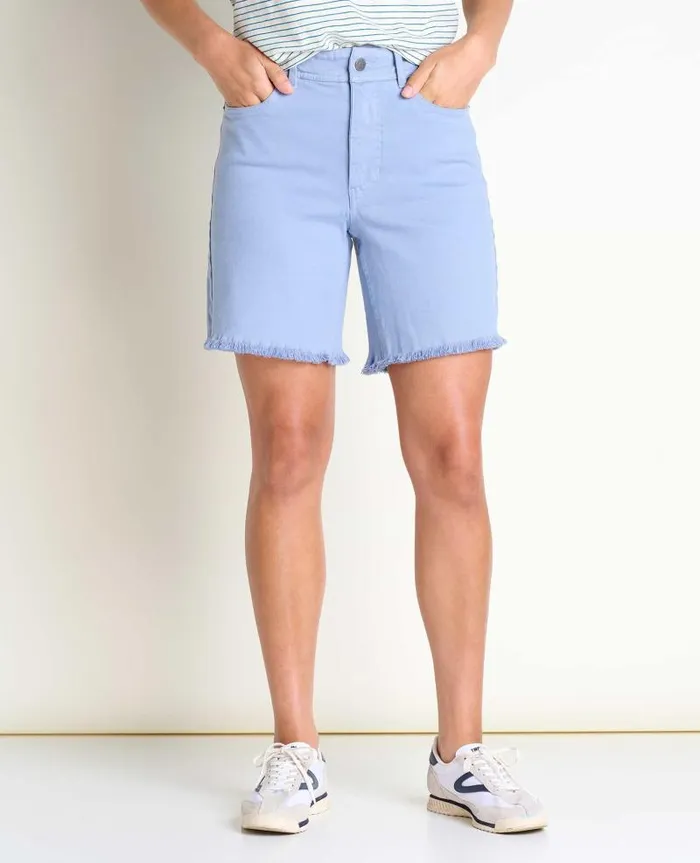 Women Shorts Toad and Co Balsam Seeded Cutoff Short Weathered Blue