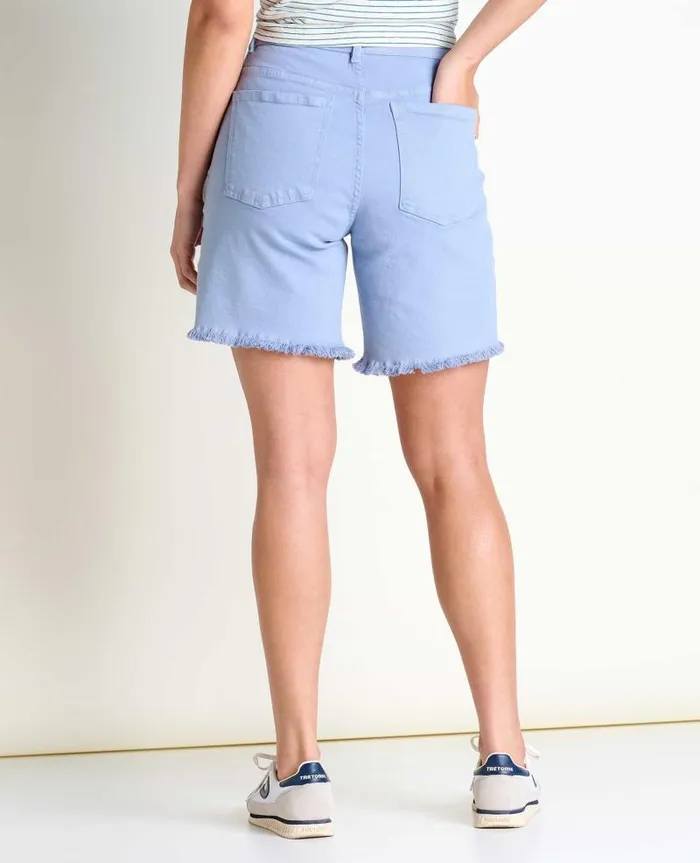Women Shorts Toad and Co Balsam Seeded Cutoff Short Weathered Blue