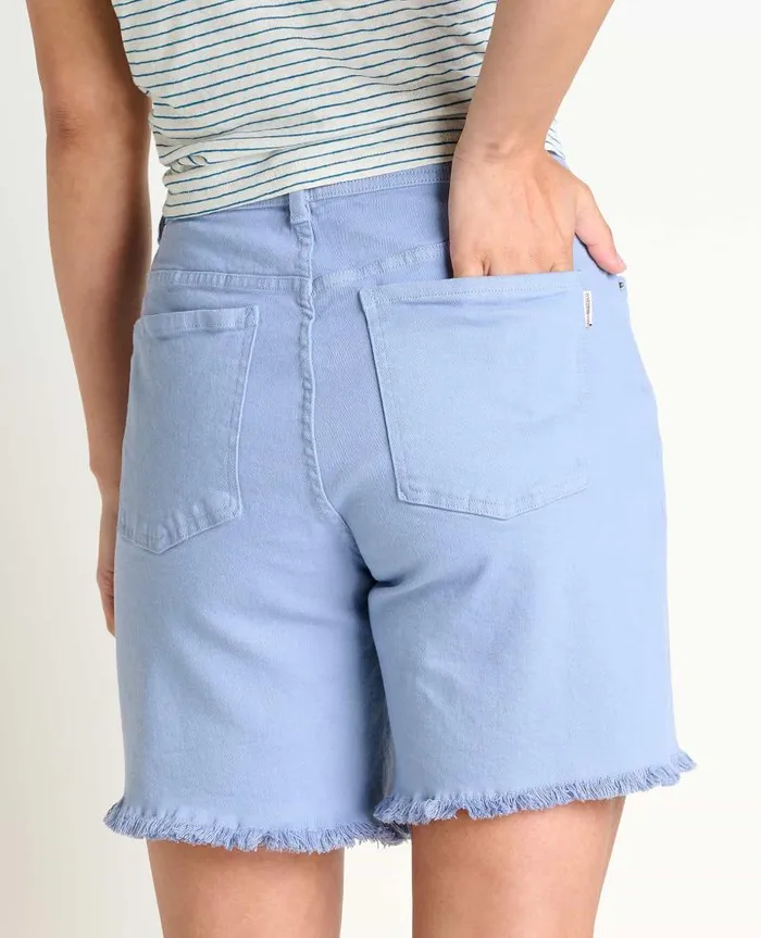 Women Shorts Toad and Co Balsam Seeded Cutoff Short Weathered Blue