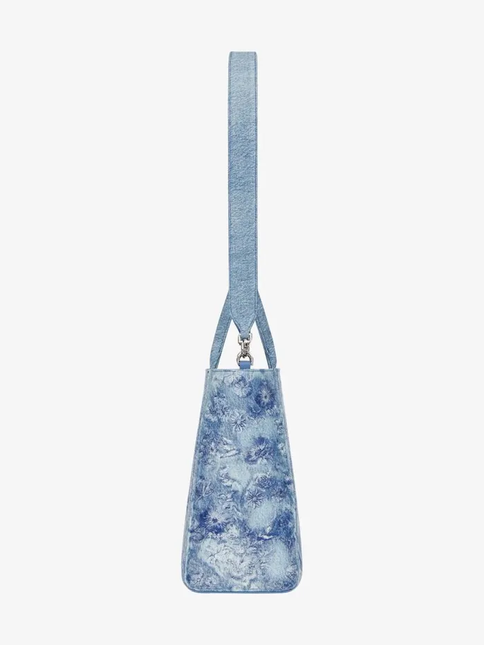 Women Shoulder Bags Givenchy Medium GTote Bag In Washed Embroidered Denim Medium Blue Women Shoulder Bags Givenchy Medium GTote Bag In Washed Embroidered Denim Medium Blue