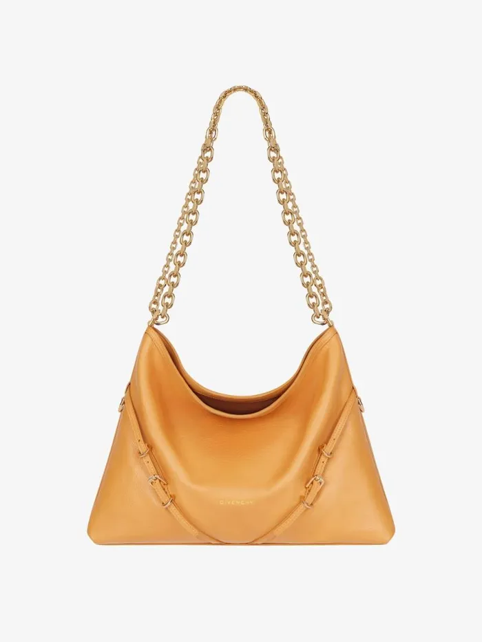 Women Shoulder Bags Givenchy Medium Voyou Chain Bag In Leather Blush Orange