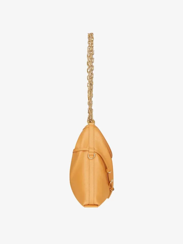 Women Shoulder Bags Givenchy Medium Voyou Chain Bag In Leather Blush Orange Women Shoulder Bags Givenchy Medium Voyou Chain Bag In Leather Blush Orange