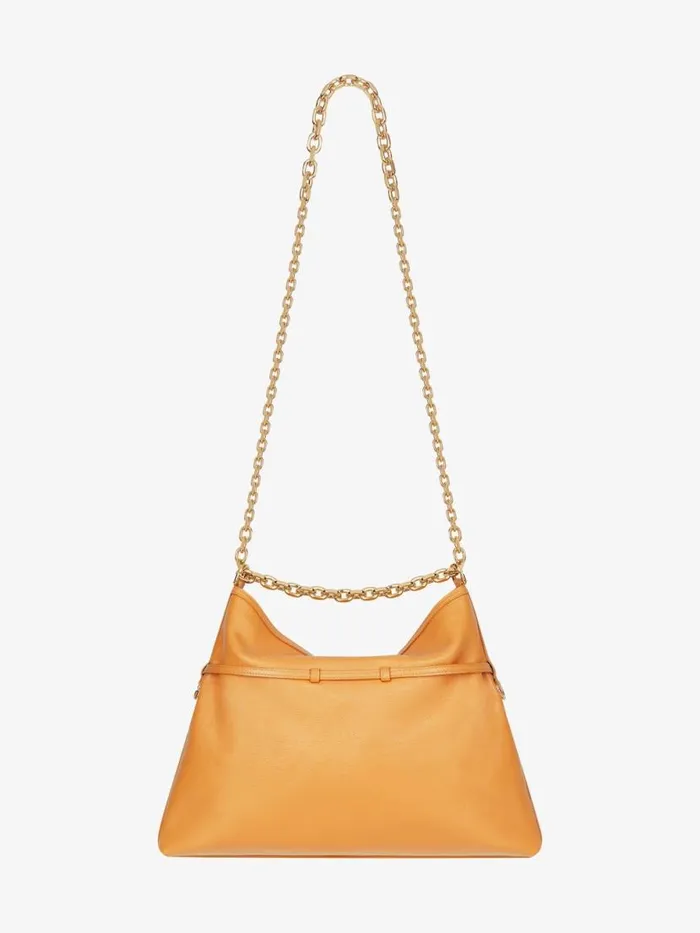Women Shoulder Bags Givenchy Medium Voyou Chain Bag In Leather Blush Orange Women Shoulder Bags Givenchy Medium Voyou Chain Bag In Leather Blush Orange