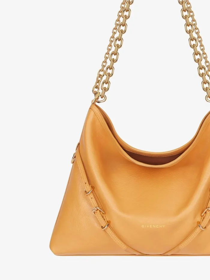 Women Shoulder Bags Givenchy Medium Voyou Chain Bag In Leather Blush Orange Women Shoulder Bags Givenchy Medium Voyou Chain Bag In Leather Blush Orange