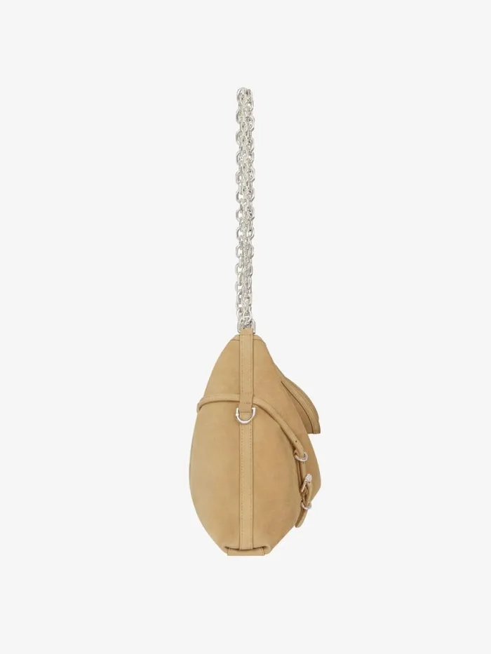 Women Shoulder Bags Givenchy Medium Voyou Chain Bag In Suede Hazel Women Shoulder Bags Givenchy Medium Voyou Chain Bag In Suede Hazel