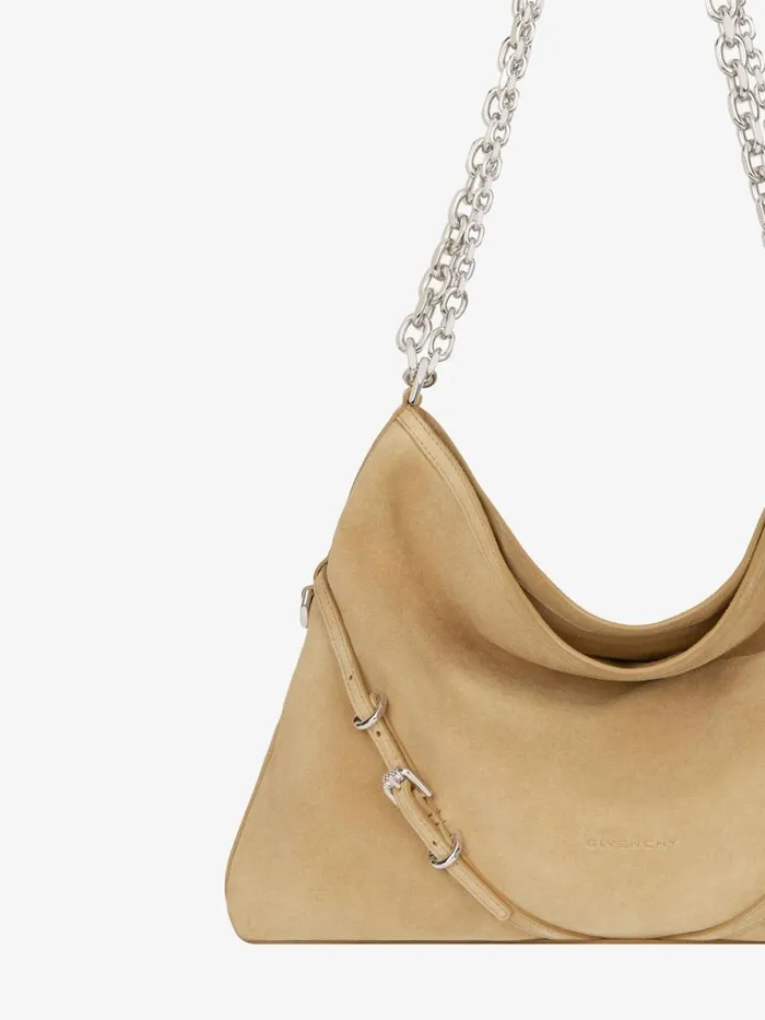 Women Shoulder Bags Givenchy Medium Voyou Chain Bag In Suede Hazel Women Shoulder Bags Givenchy Medium Voyou Chain Bag In Suede Hazel