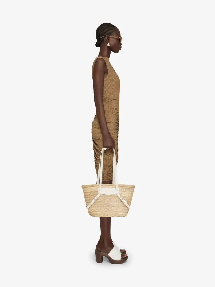Women Shoulder Bags Givenchy Small Voyou Basket Bag In Raffia Ivory Women Shoulder Bags Givenchy Small Voyou Basket Bag In Raffia Ivory