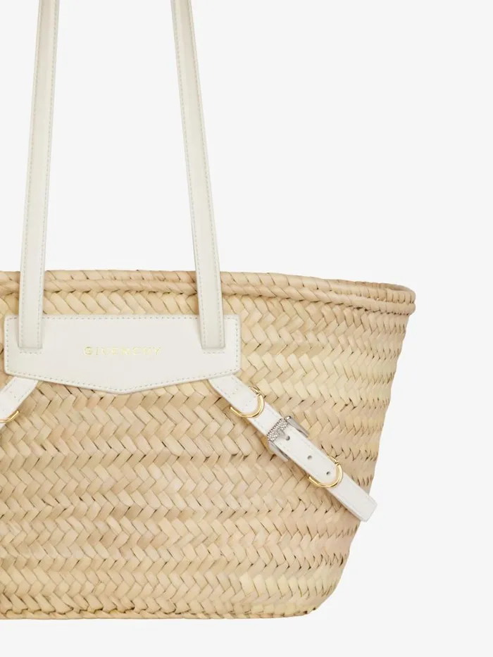 Women Shoulder Bags Givenchy Small Voyou Basket Bag In Raffia Ivory Women Shoulder Bags Givenchy Small Voyou Basket Bag In Raffia Ivory