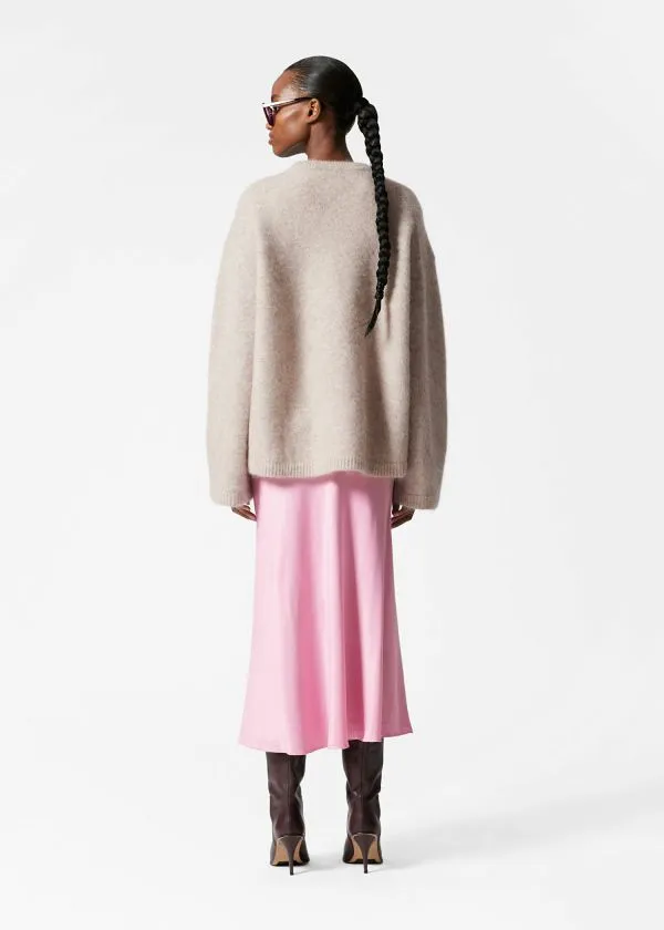 Women Skirts and Other Stories Satin Midi Skirt Pink