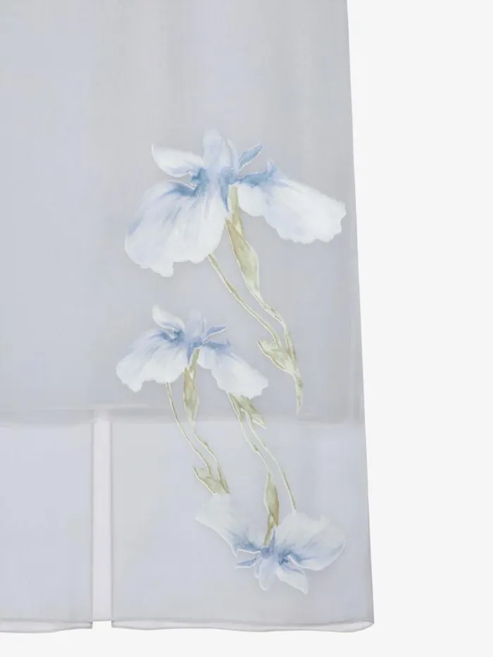 Women Skirts Givenchy Skirt In Floral Dvor Satin Ice Blue