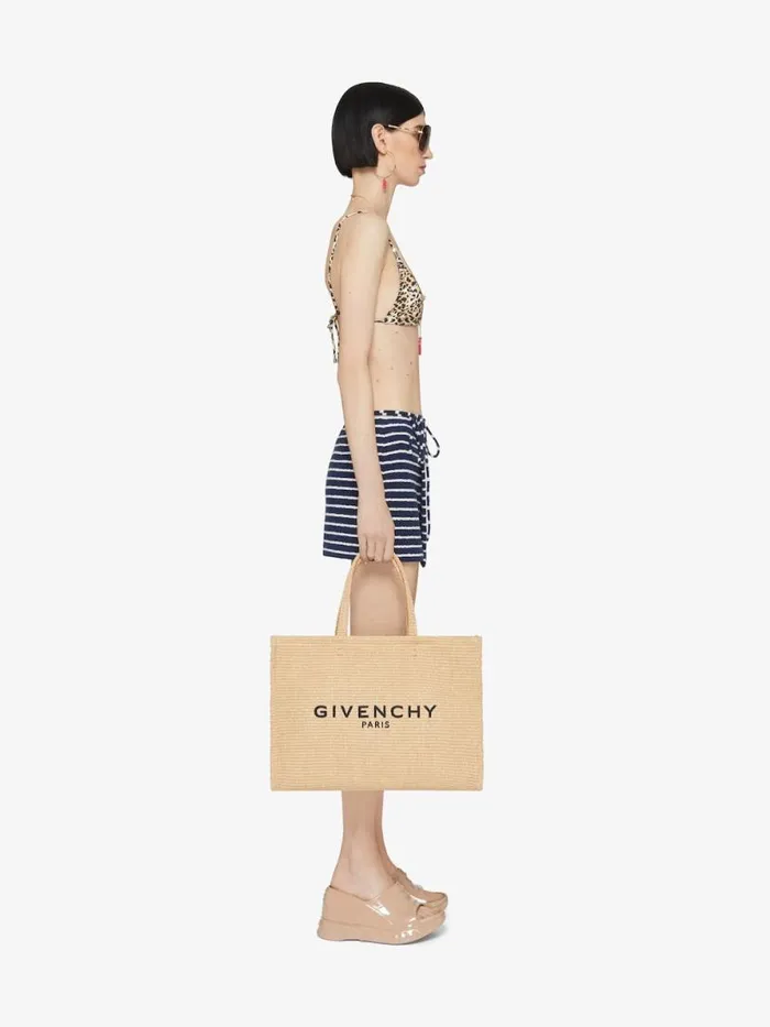 Women Skirts Givenchy Striped Mini Skirt In Cotton Towelling With 4G Detail Navynatural
