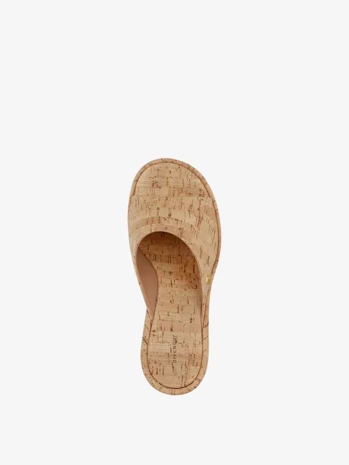 Women Slides and Sandals Givenchy 4G Doll Mules In Cork Natural Women Slides and Sandals Givenchy 4G Doll Mules In Cork Natural
