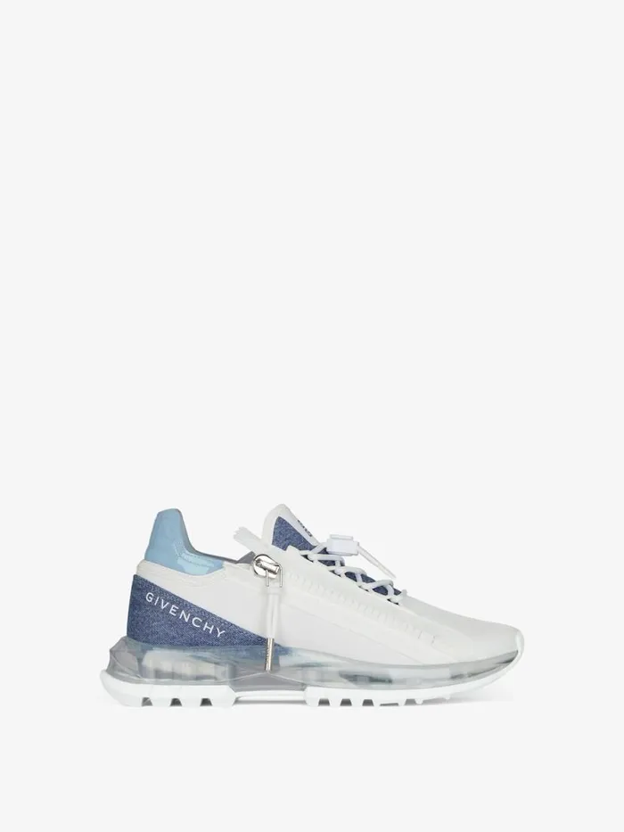 Women Sneakers Givenchy Spectre Runner Sneakers In Synthetic Leather And Denim Denim Blue Women Sneakers Givenchy Spectre Runner Sneakers In Synthetic Leather And Denim Denim Blue
