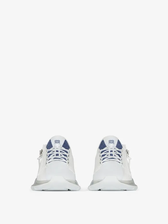 Women Sneakers Givenchy Spectre Runner Sneakers In Synthetic Leather And Denim Denim Blue Women Sneakers Givenchy Spectre Runner Sneakers In Synthetic Leather And Denim Denim Blue