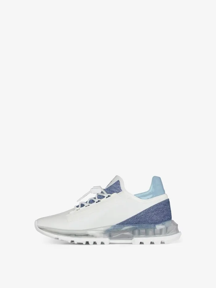 Women Sneakers Givenchy Spectre Runner Sneakers In Synthetic Leather And Denim Denim Blue Women Sneakers Givenchy Spectre Runner Sneakers In Synthetic Leather And Denim Denim Blue