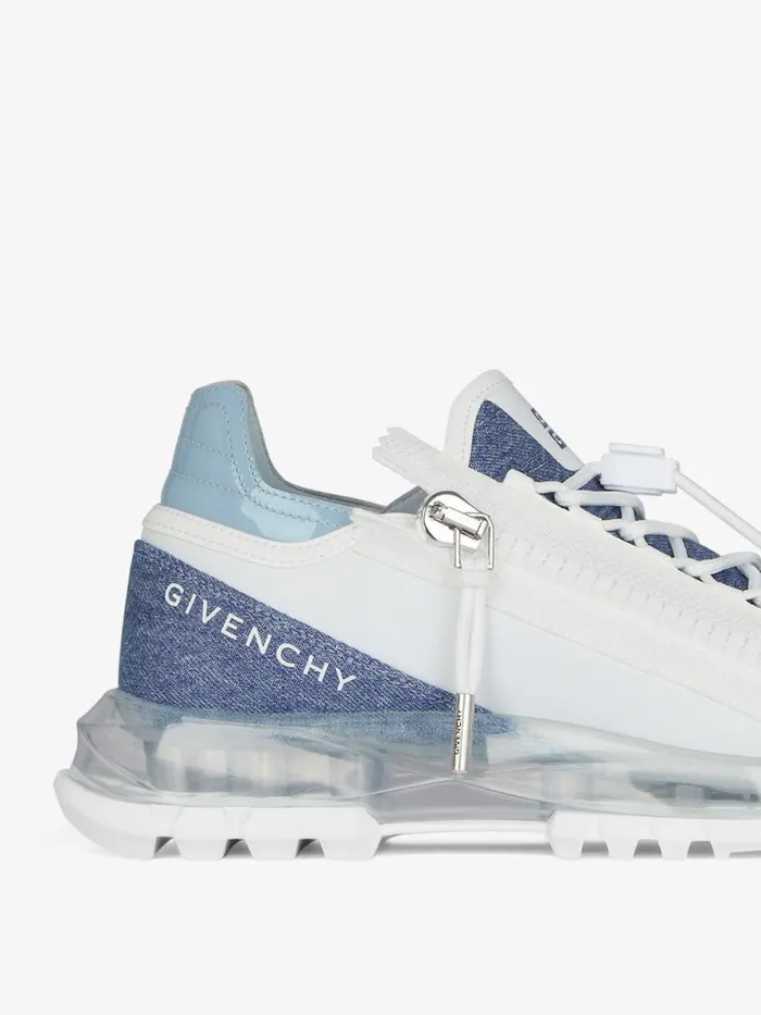 Women Sneakers Givenchy Spectre Runner Sneakers In Synthetic Leather And Denim Denim Blue Women Sneakers Givenchy Spectre Runner Sneakers In Synthetic Leather And Denim Denim Blue
