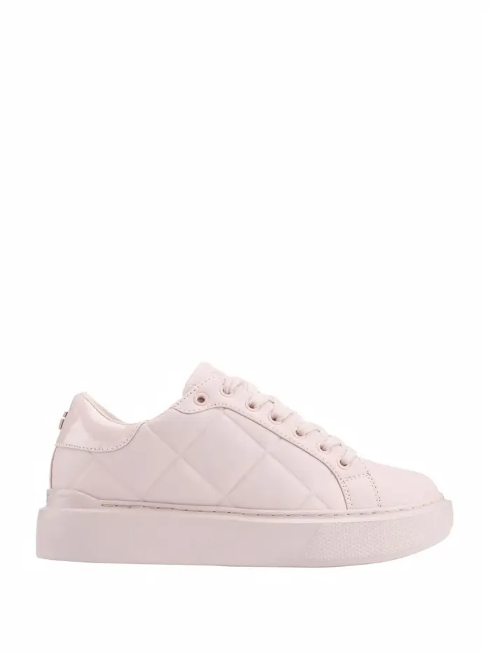 Women Sneakers GUESS Hilan Quilted LowTop Sneakers Light Pink 680