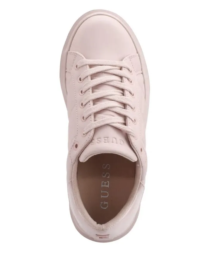 Women Sneakers GUESS Hilan Quilted LowTop Sneakers Light Pink 680