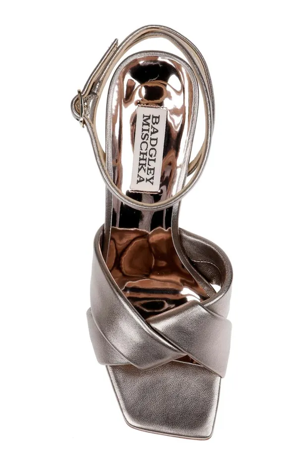 Women Stiletto Badgley Mischka Brinlee Ii Metallic Sandal Light Bronze