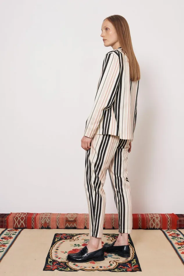Women Sueded Tencel Savanna Ecru Jai Jacket Raquel Allegra Jackets