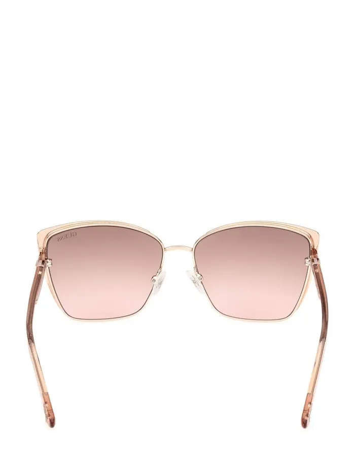 Women Sunglasses GUESS Cathy Glitter CatEye Sunglasses Rosegold Women Sunglasses GUESS Cathy Glitter CatEye Sunglasses Rosegold
