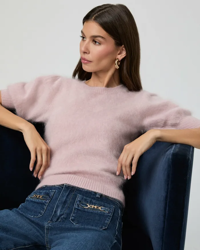 Women Sweaters and Sweatshirts PAIGE Gladiolus Sweater 8211 Blush Tint Cashmere