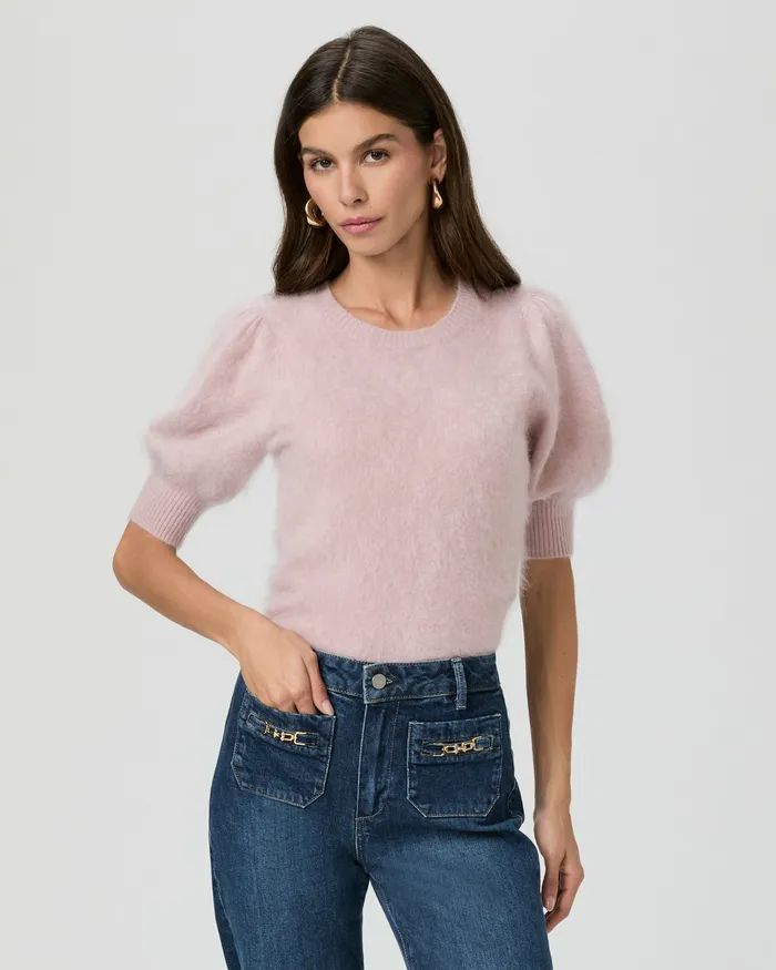 Women Sweaters and Sweatshirts PAIGE Gladiolus Sweater 8211 Blush Tint Cashmere