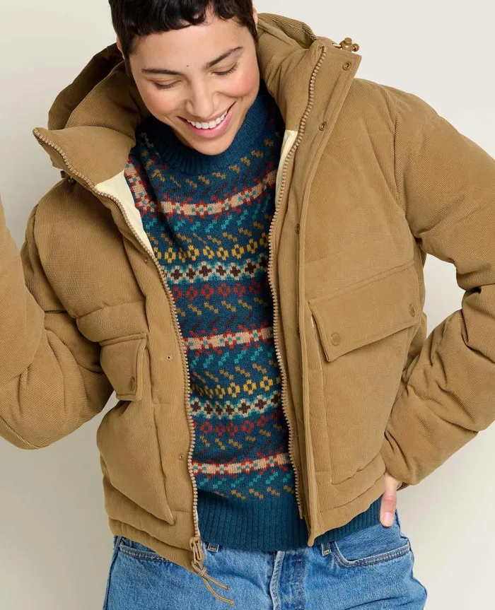Women Sweaters Jackets and Layers Toad and Co Spruce Wood Jacket Honey Brown Cord
