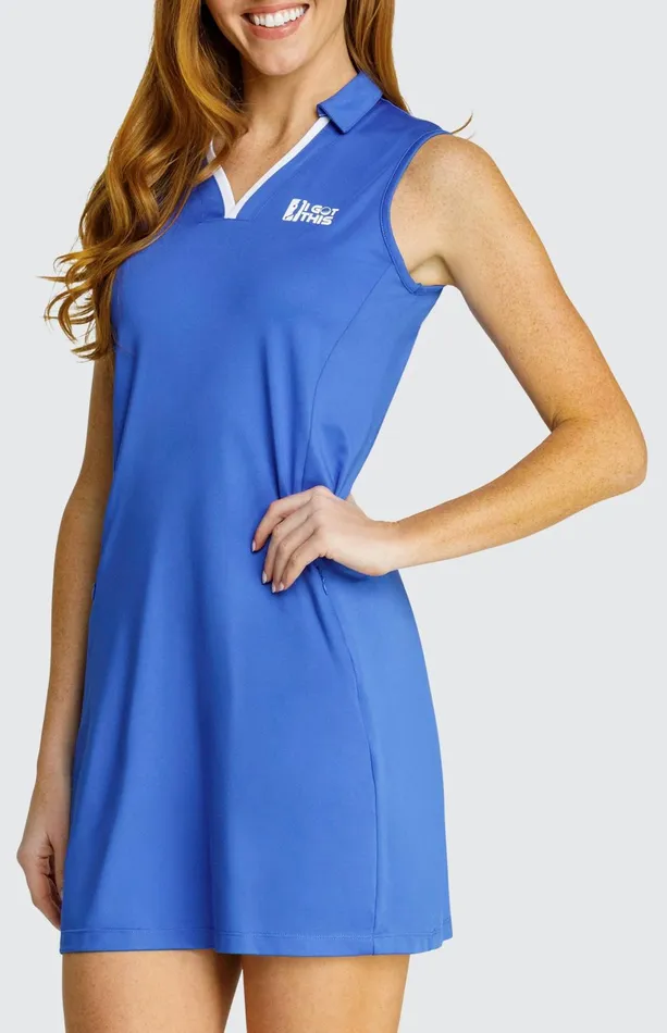 Women Tail Activewear Sleeveless Indy 35034 Dress Mystic Blue