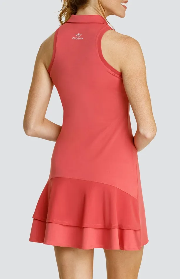 Women Tail Activewear Sleeveless Suella 34034 Dress Cherry Rose