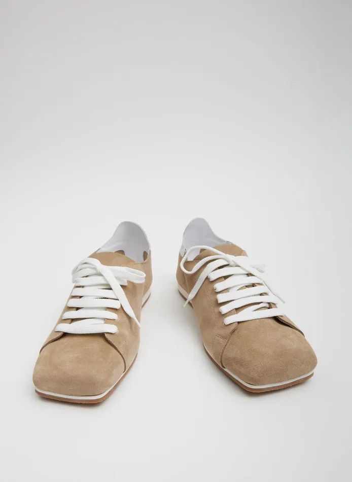 Women Tibi Flats Suede Seth Sneaker