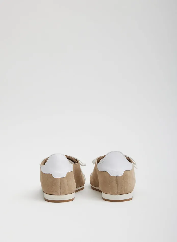 Women Tibi Flats Suede Seth Sneaker