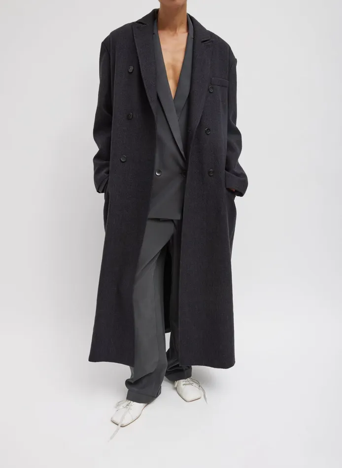 Women Tibi Jackets and Outerwear Kian Glenplaid Maxi Tux Coat