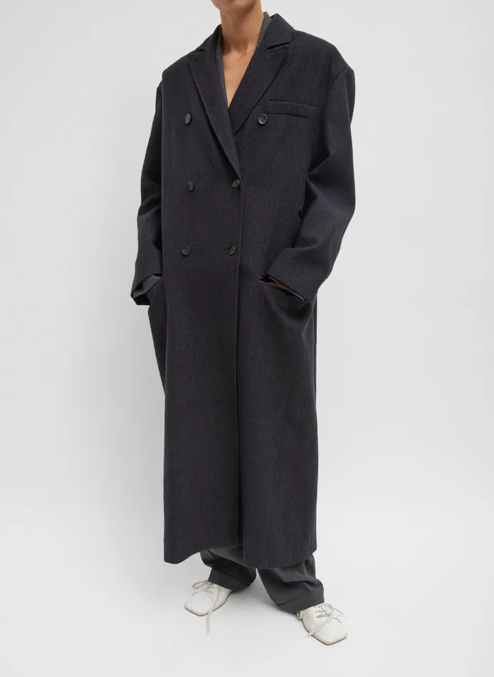 Women Tibi Jackets and Outerwear Kian Glenplaid Maxi Tux Coat