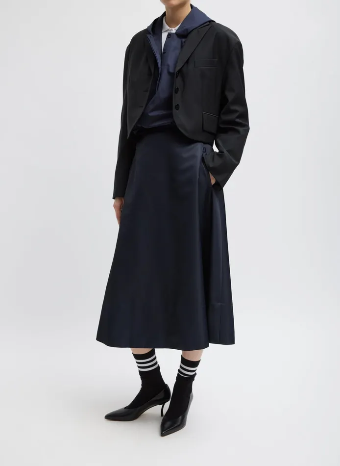 Women Tibi Jackets and Outerwear Tropical Wool Cropped Bomber Blazer