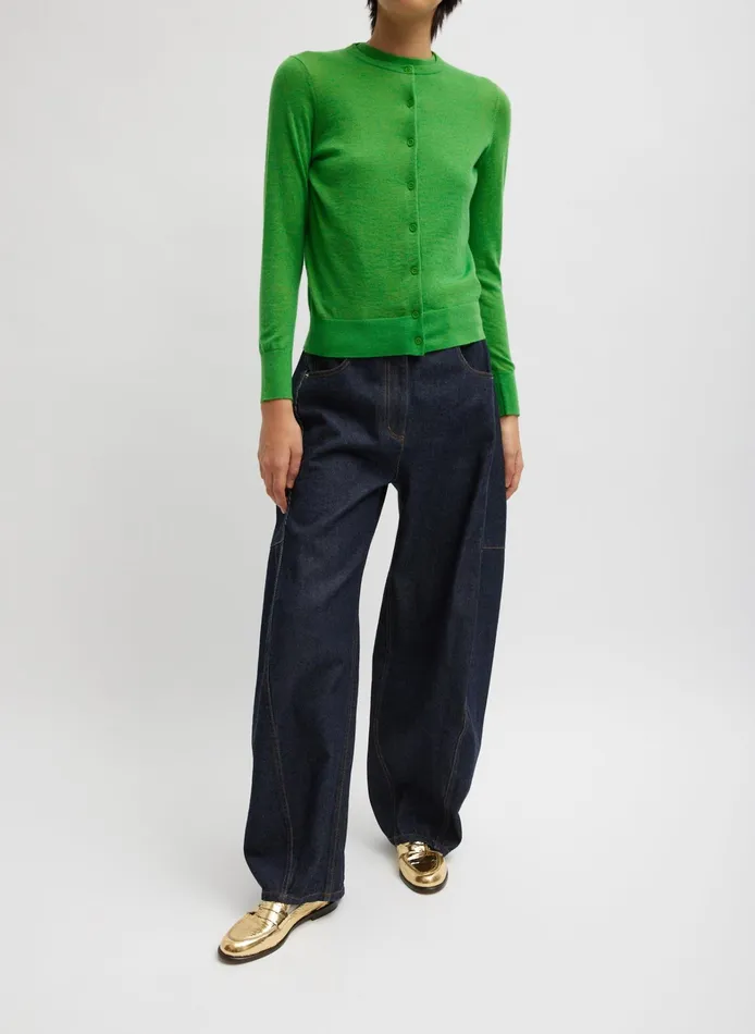Women Tibi Pants and Shorts Indigo Denim Sid Jean