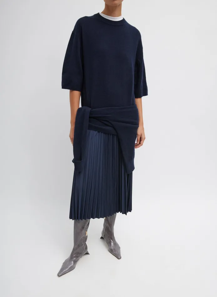 Women Tibi Skirts Nylon Pleating Sunray Pull On Skirt