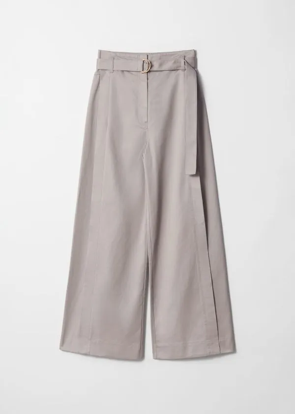 Women Trousers and Other Stories Belted WideLeg Trousers Beige