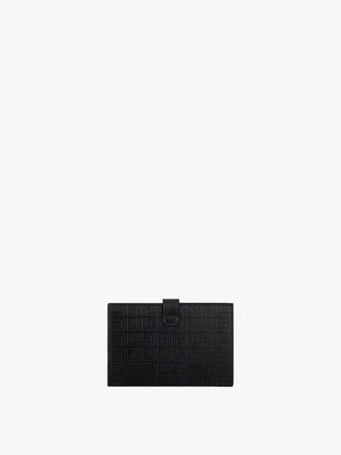 Women Wallets and Card Holders Givenchy GCut Wallet In 4G Leather Black Women Wallets and Card Holders Givenchy GCut Wallet In 4G Leather Black